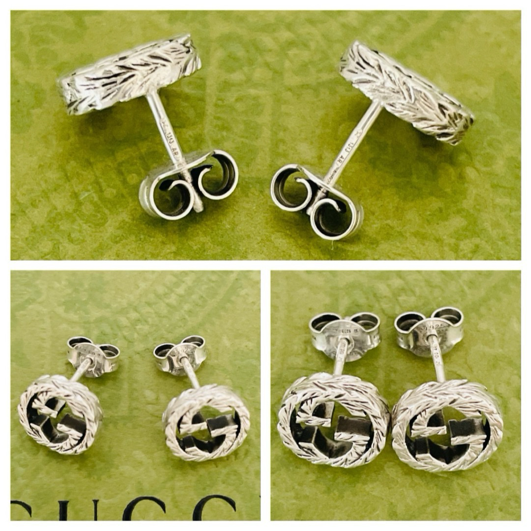 極美品☆GUCCI グッチ インターロッキングG アラベスク シルバー 極美品☆GUCCI グッチ インターロッキングG アラベスク シルバー