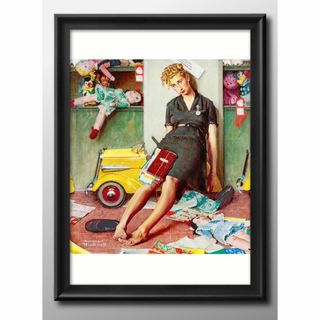 15539■A3 アート ポスター『ノーマン・ロックウェル　ビンテージ』絵画 マ(その他)