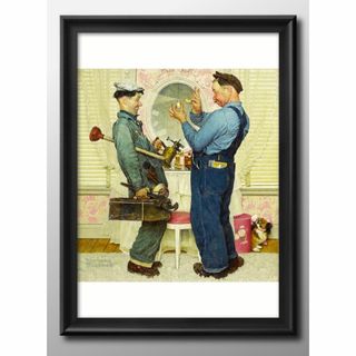 15542■A3 アート ポスター『ノーマン・ロックウェル　ビンテージ』絵画 (その他)