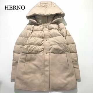 HERNO - 新品ヘルノHERNOハイカラー袖ボタン ダウンジャケット HERNO - 新品ヘルノHERNOハイカラー袖ボタン ダウンジャケット