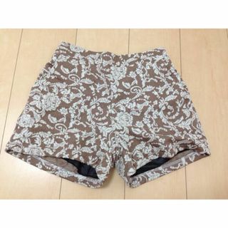 スピーガ(SPIGA)の【0718】SPIGA 花柄 ショートパンツ ブラウン(ショートパンツ)