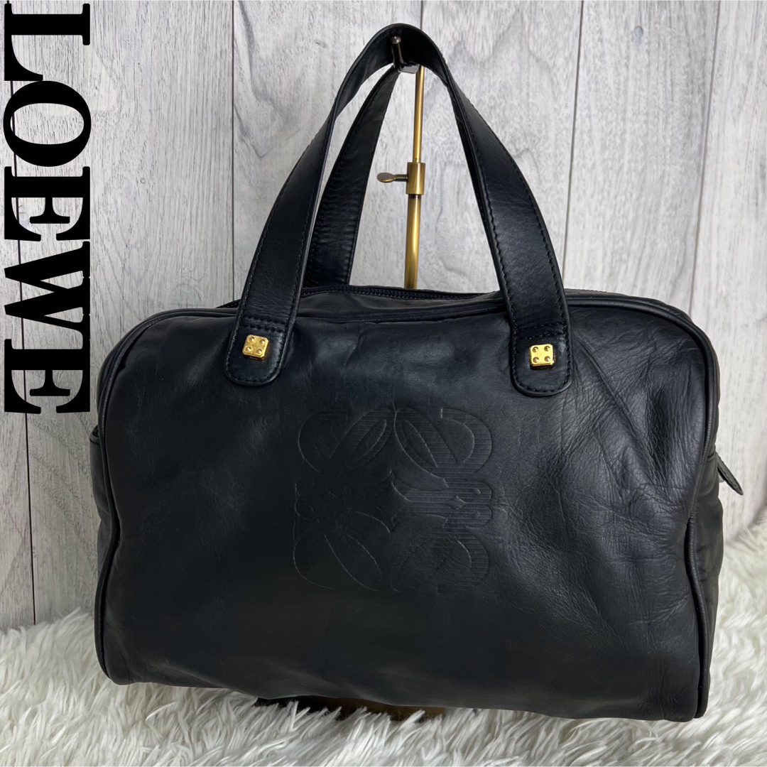 LOEWE - 人気♡デカロゴ♡LOEWE ロエべ アナグラム レザー LOEWE - 人気♡デカロゴ♡LOEWE ロエべ アナグラム レザー