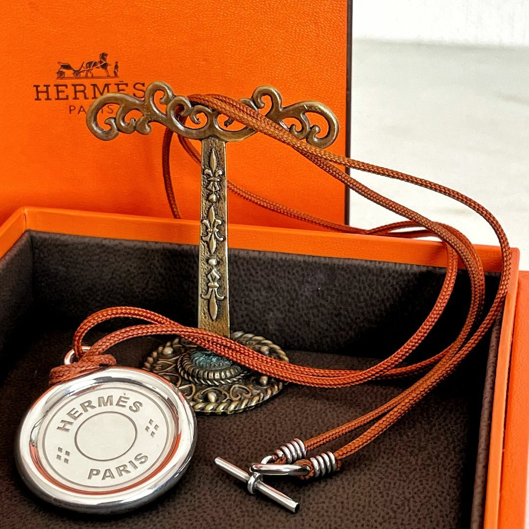 HERMES - HERMES エルメス セリエ シルバー925 ペンダント サークルネックレス