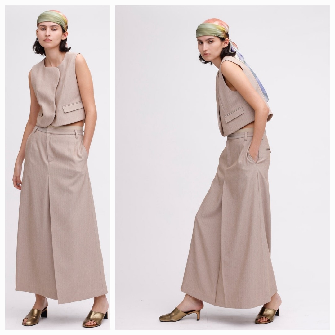 OTONA MUSE SHORT WAVE VEST WITH SKIRT OTONA MUSE SHORT WAVE VEST WITH SKIRT