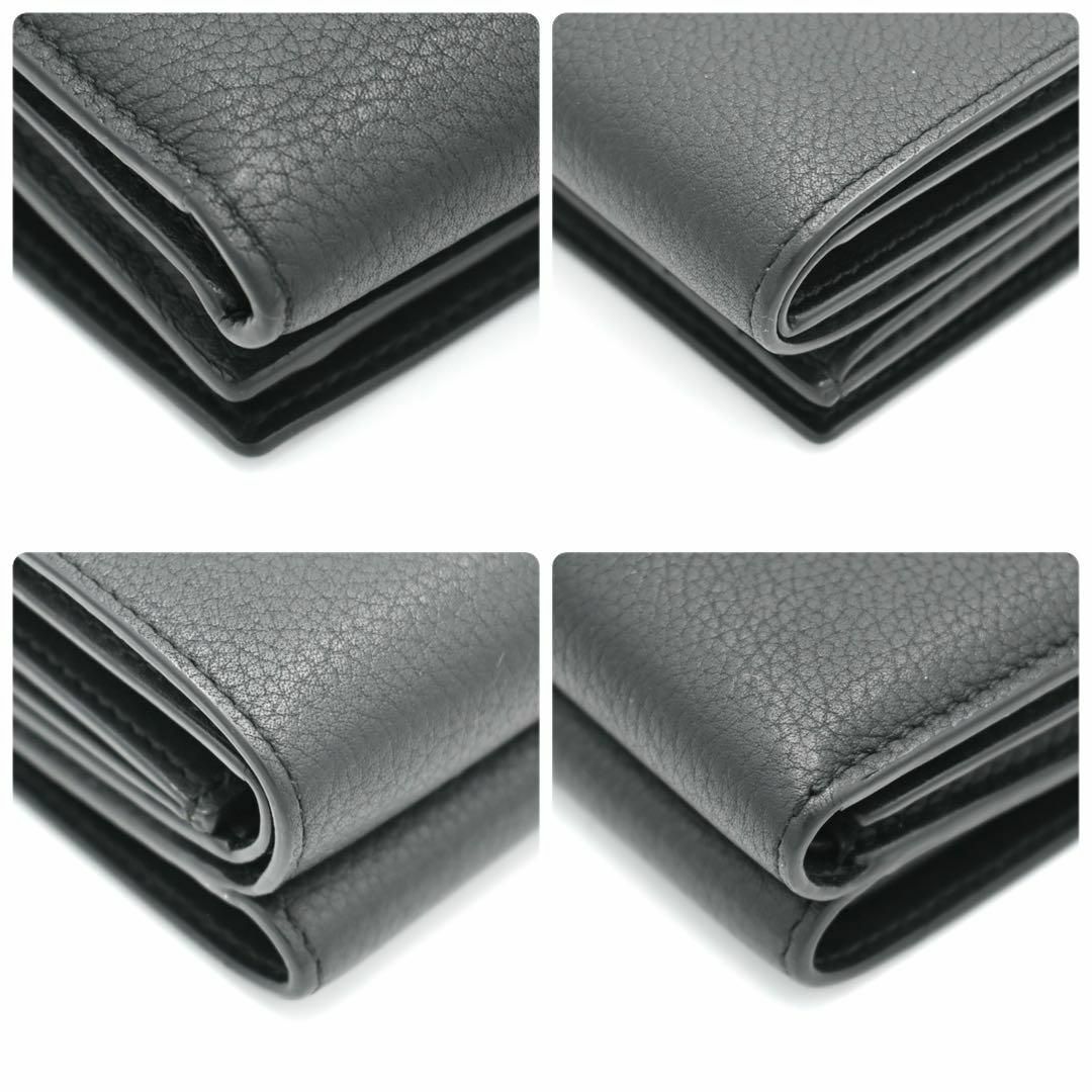 LOEWE トライフォールド ブラック アナグラム ロエベ 三つ折り財布 黒 | フリマアプリ ラクマ