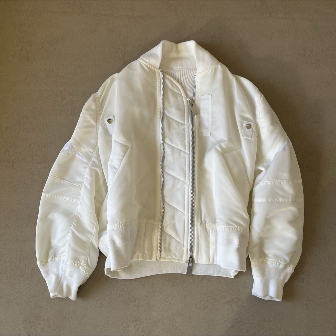 sacai - 2020ss SACAI ブルゾン size1 ホワイトの通販 by sacai - 2020ss SACAI ブルゾン size1 ホワイトの通販 by