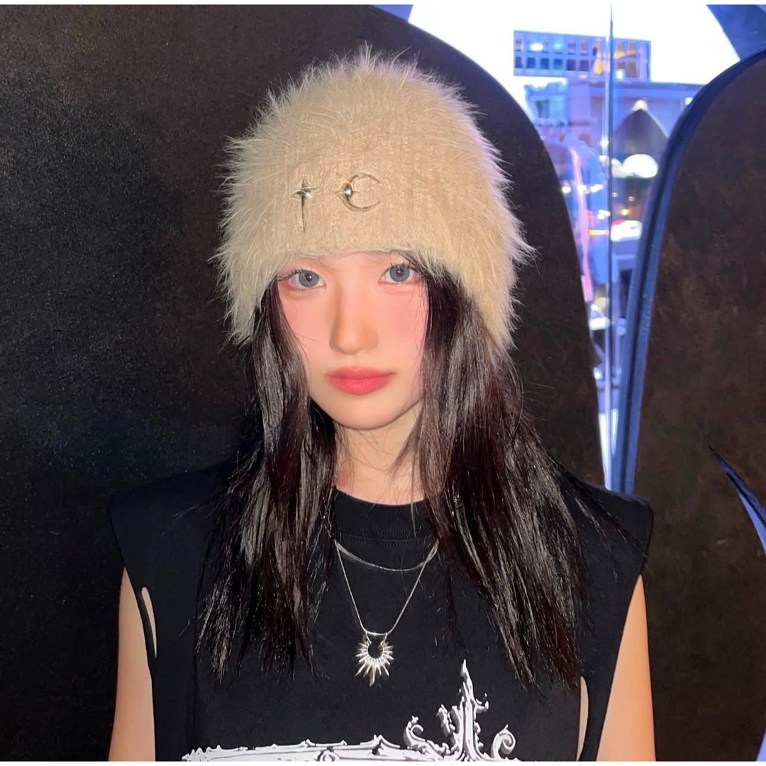 THUG CLUB サグクラブ 24FW キメラ ビーニー ニット キャップの THUG CLUB サグクラブ 24FW キメラ ビーニー ニット キャップの