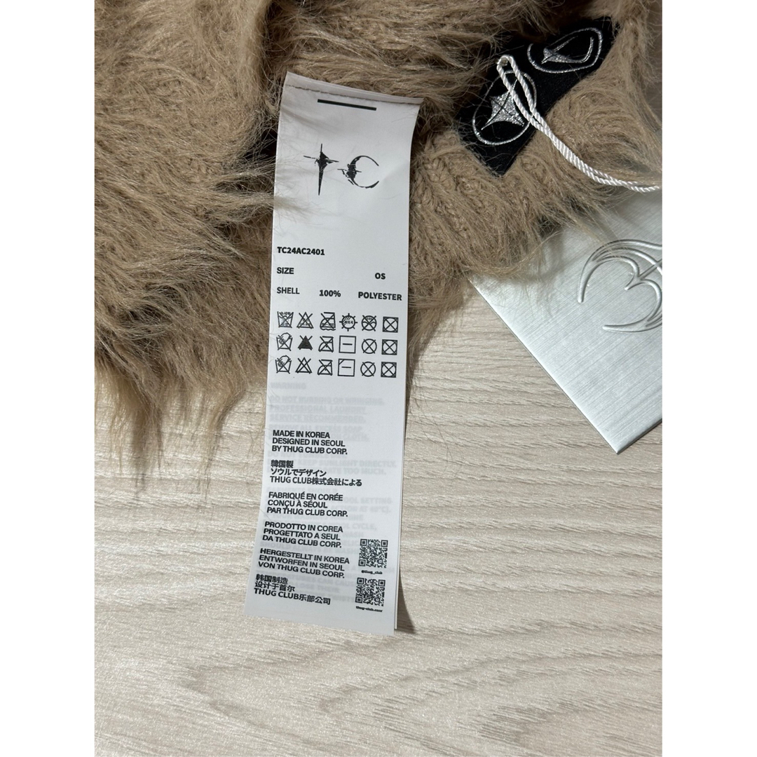 THUG CLUB サグクラブ 24FW キメラ ビーニー ニット キャップの THUG CLUB サグクラブ 24FW キメラ ビーニー ニット キャップの