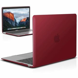 【新品】MacBook Air 13 用 ケース ハードカバーワインレッド(PC周辺機器)