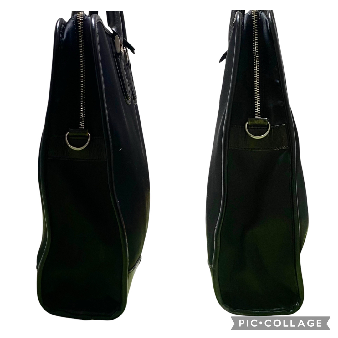 Paul Smithポールスミス　ビジネスバッグ　レザー　ナイロン　ブラック