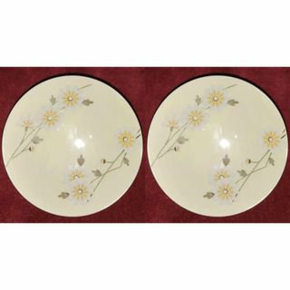 タチキチ(たち吉)のたち吉 さやか 小鉢 2枚セット 黄色の花柄 新品 化粧箱付 匿名配送(食器)