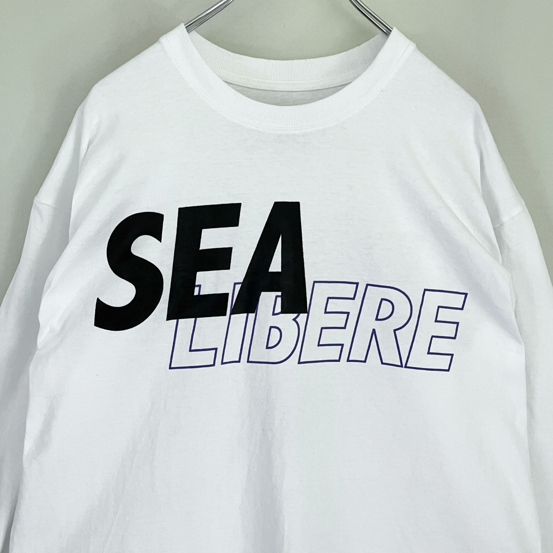 WIND AND SEA(ウィンダンシー)のWIND AND SEA xLIBERE★コラボスペシャルロゴ★ロンT★メンズL メンズのトップス(Tシャツ/カットソー(七分/長袖))の商品写真