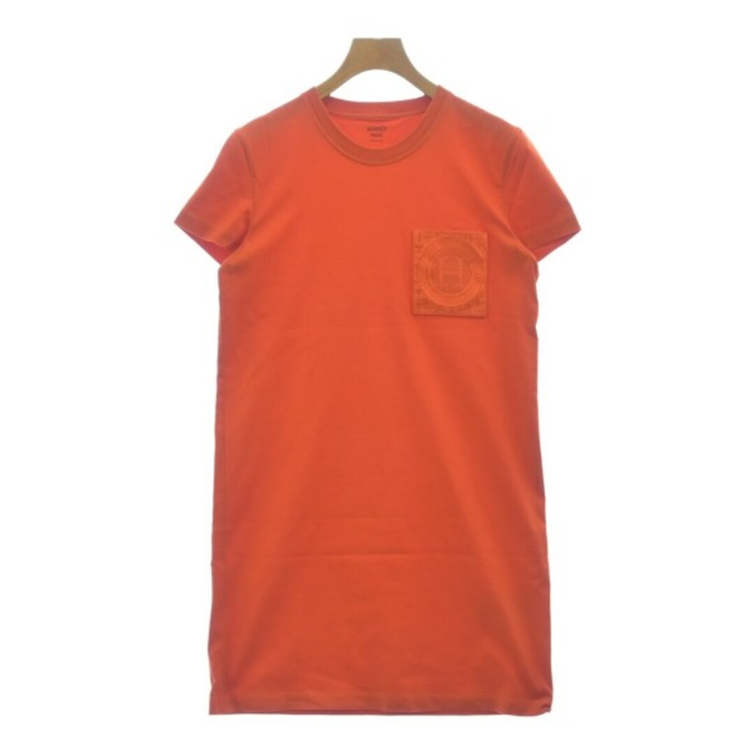 HERMES - HERMES エルメス ワンピース 38(S位) オレンジ 【古着】【中古】