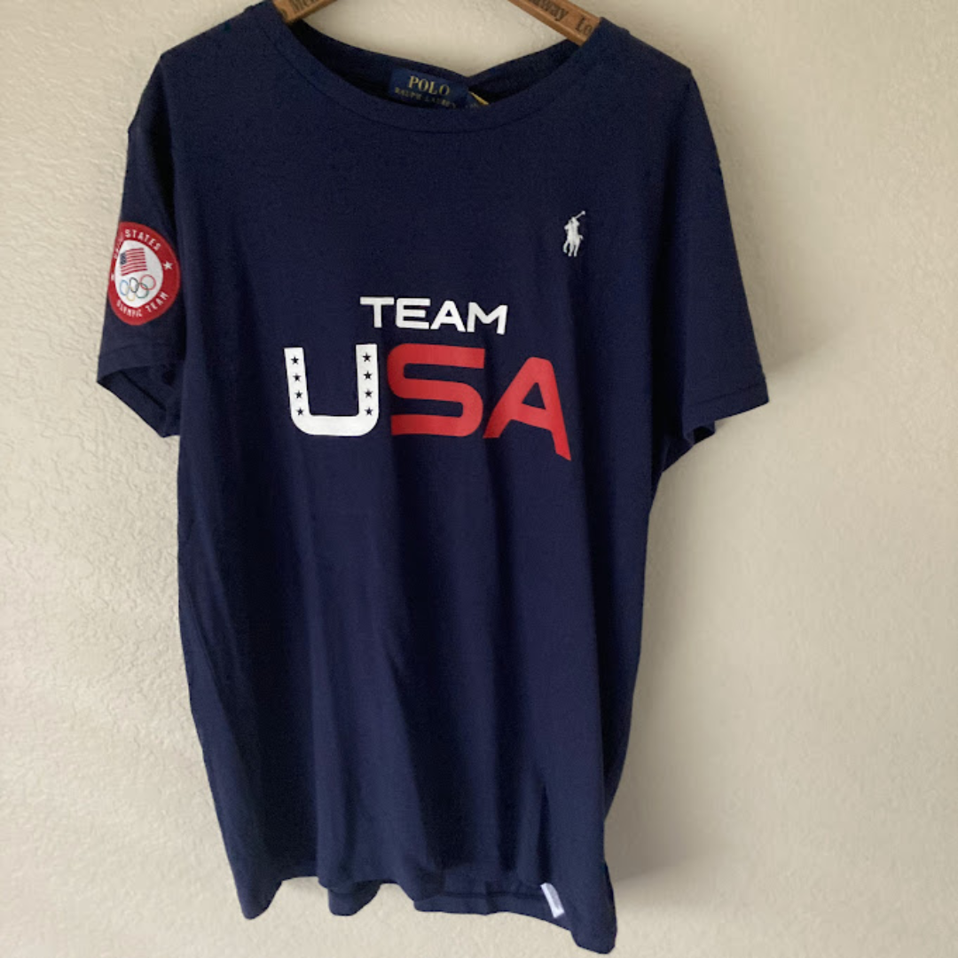 POLO RALPH LAUREN - ラルフローレン★USA製 エコ コットンTシャツ NV（S）