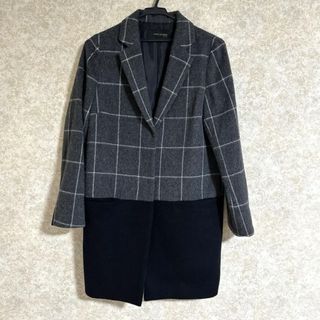 B:MING LIFE STORE チェック　バイカラー　チェスターコート