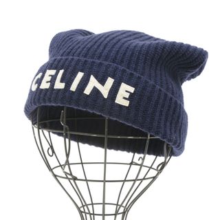 CELINE - セリーヌ トリオンフ ニット帽 ウール & カシミア CELINE - セリーヌ トリオンフ ニット帽 ウール & カシミア