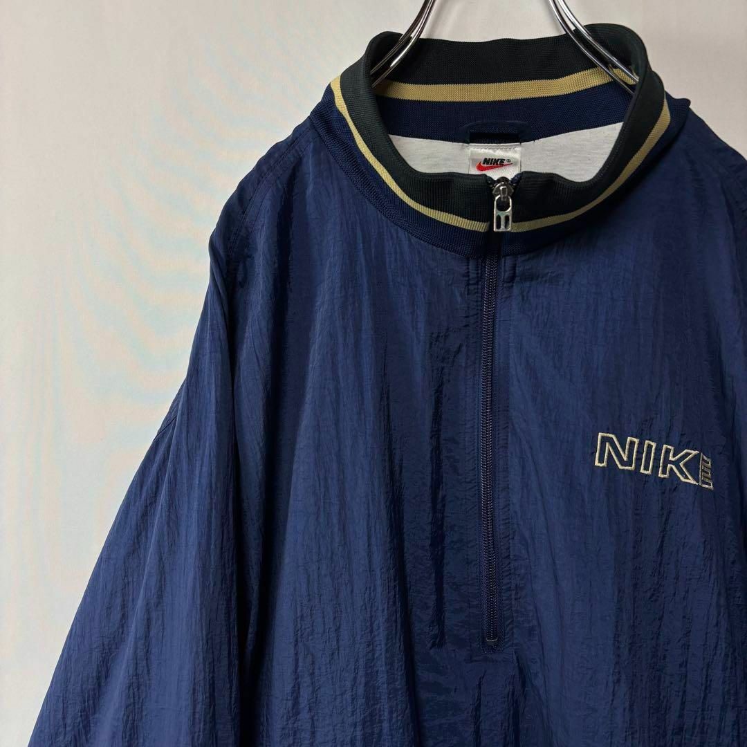 NIKE - 白タグ ナイキ ハーフジップ ナイロンプルオーバー NIKE - 白タグ ナイキ ハーフジップ ナイロンプルオーバー