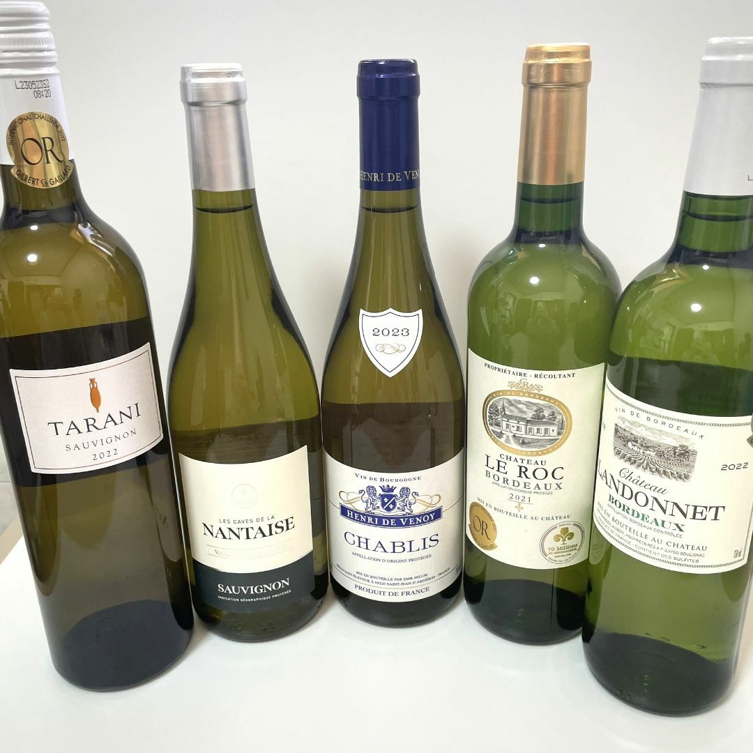 フランス産白ワイン５本＆日本酒１本セット 2024年末 購入分