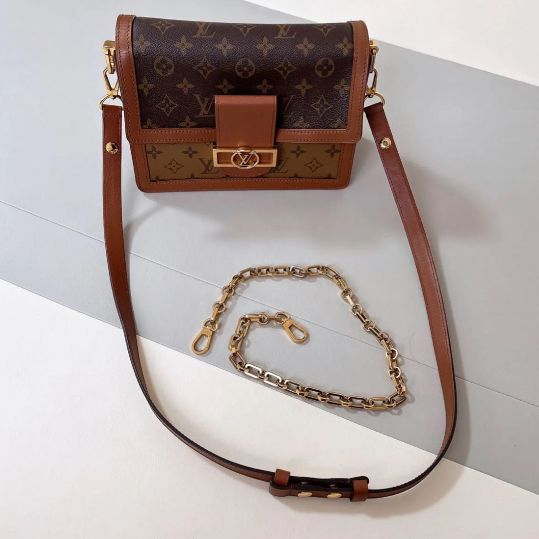 LOUIS VUITTON - 最終価格　ルイヴィトン　ドーフィーヌ　MM ショルダーバッグ　確実正規品　美品