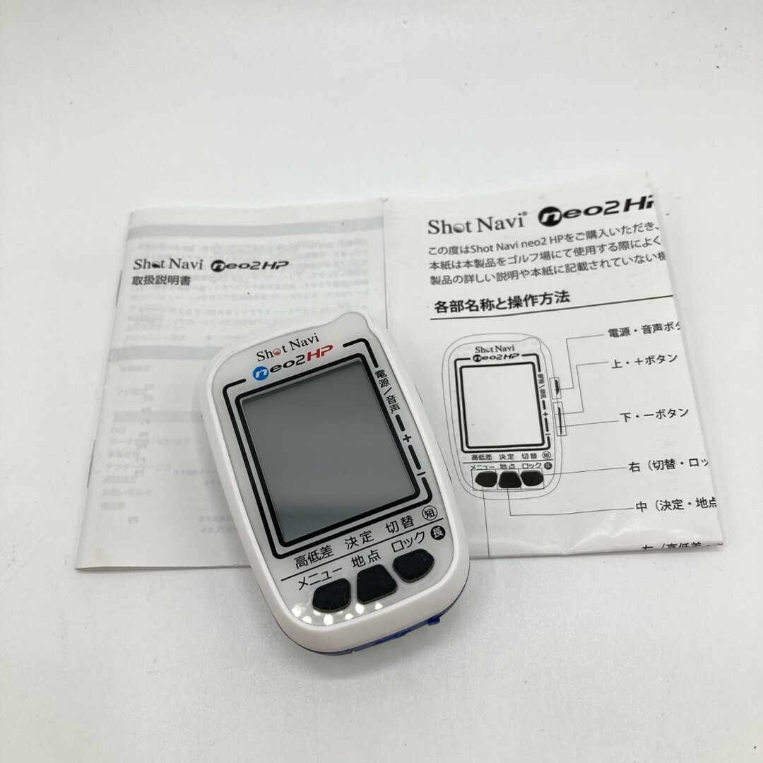 ◎◎テクタイト ショットナビ Shot Navi neo2 HP ゴルフナビ 充電ケーブル・アダプタ欠品 ジャンク品