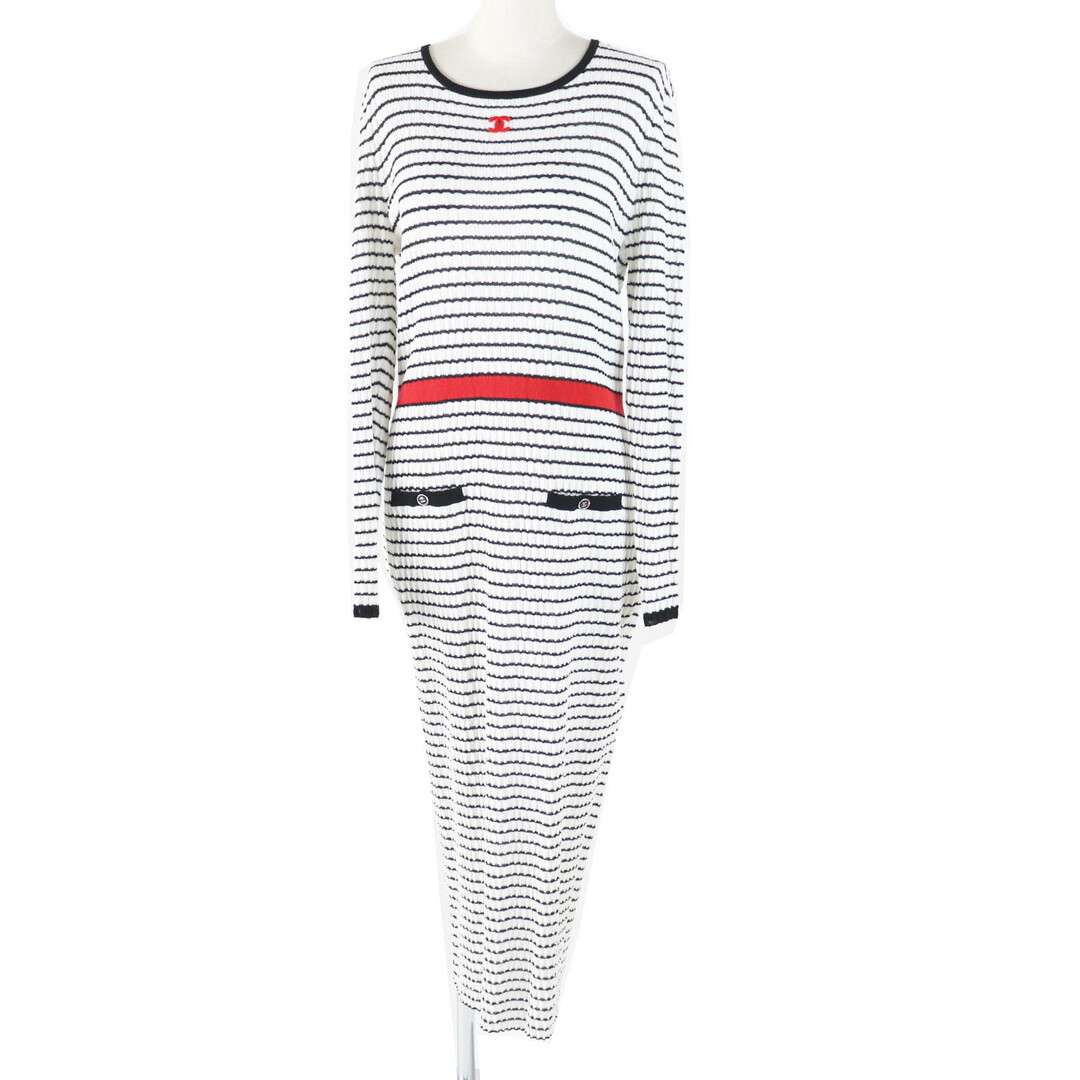 CHANEL - 極美品◎CHANEL シャネル 2023SS P76865 ボーダー柄