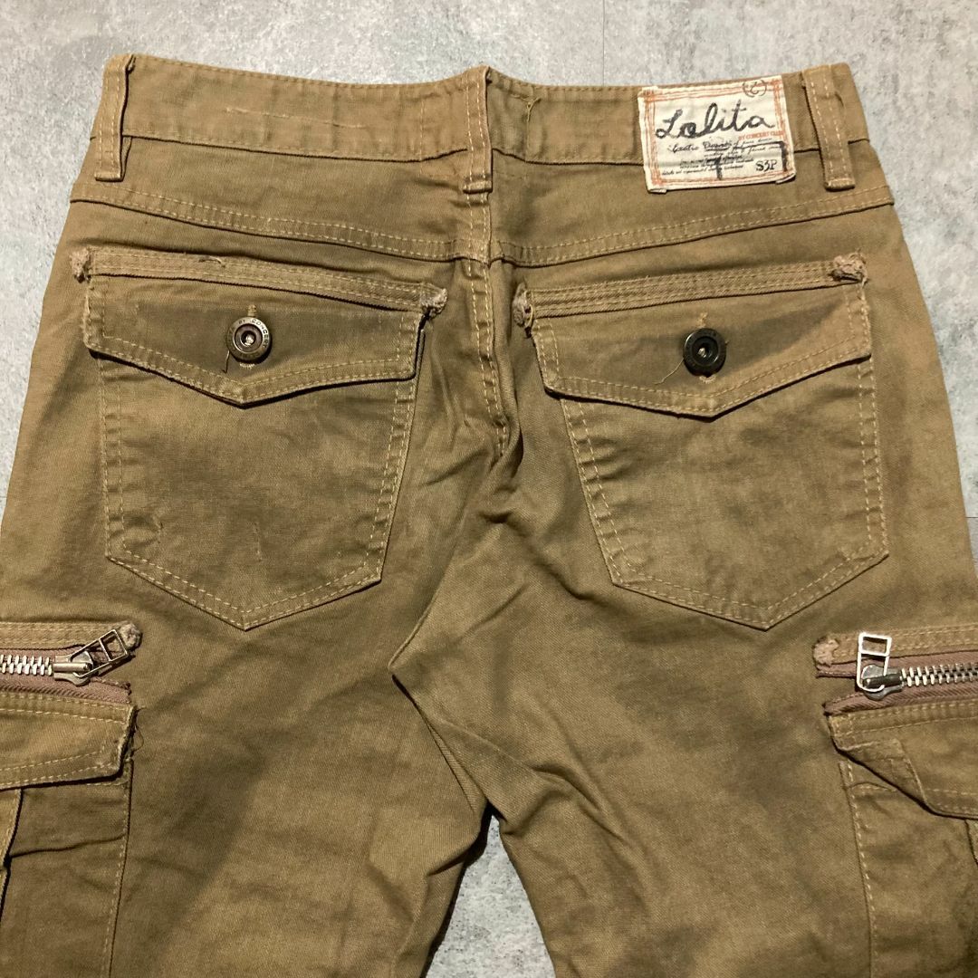 LOLITAJEANS(ロリータジーンズ)の【LOLITA JEANS】ロリータジーンズ ウォッシュ加工 カーゴカラーパンツ メンズのパンツ(ワークパンツ/カーゴパンツ)の商品写真