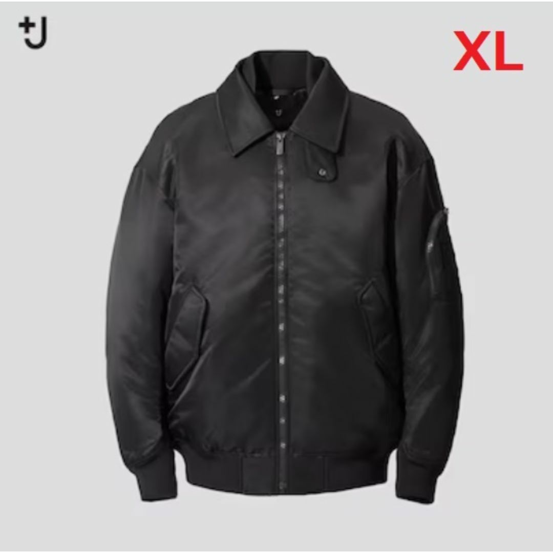 UNIQLO - XL】UNIQLO+J ダウンオーバーサイズリブブルゾン MA-1 UNIQLO - XL】UNIQLO+J ダウンオーバーサイズリブブルゾン MA-1