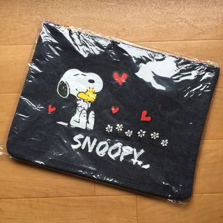 スヌーピー(SNOOPY)のスヌーピー デニム地クラッチバッグ(クラッチバッグ)