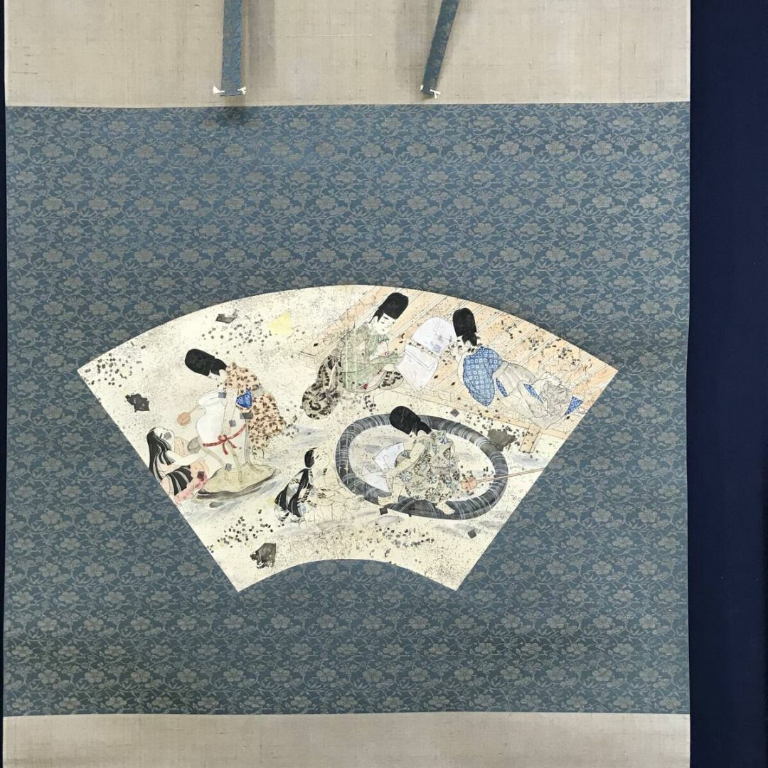 真作/安永省三/国宝扇面法華経の模写/掛軸☆宝船☆AH-917の通販 真作/安永省三/国宝扇面法華経の模写/掛軸☆宝船☆AH-917の通販