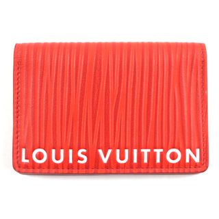 ルイヴィトン(LOUIS VUITTON)の未使用品▼LOUIS VUITTON ルイヴィトン 23AW M23696 オーガナイザー・ドゥ ポッシュ メンズコレクション エピXL カードケース レッド 箱・保存袋付き フランス製 メンズ(名刺入れ/定期入れ)