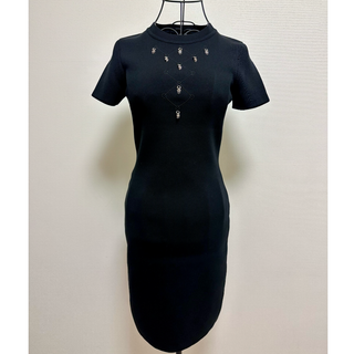 HERMES - HERMES Long-sleeve dress ロングスリーブドレス HERMES - HERMES Long-sleeve dress ロングスリーブドレス