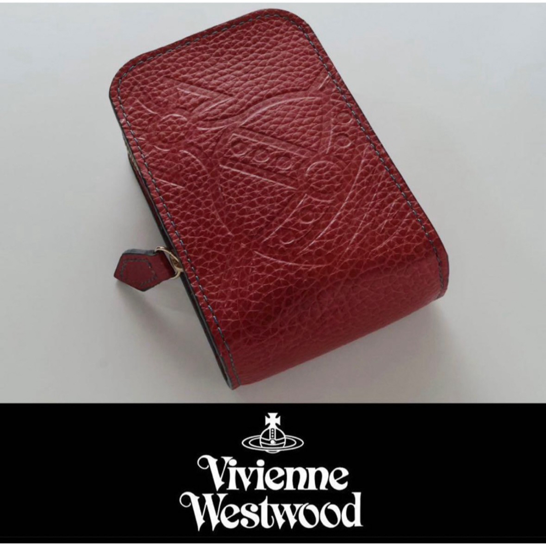 Vivienne Westwood - ヴィヴィアンウエストウッド◆シガレットケース ◆レッド本革サイレントオーブ