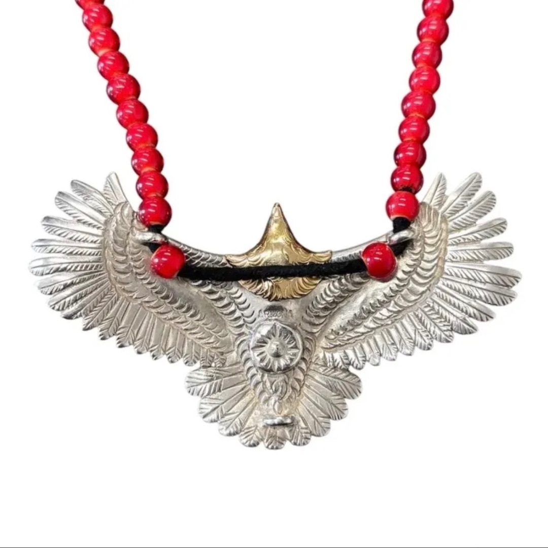 ARIZONA FREEDOM(アリゾナフリーダム)のアリゾナフリーダム ARIZONA FREEDOM ■【 T-25c 】ビーズ セット 大 イーグル ネックレス メンズのアクセサリー(ネックレス)の商品写真