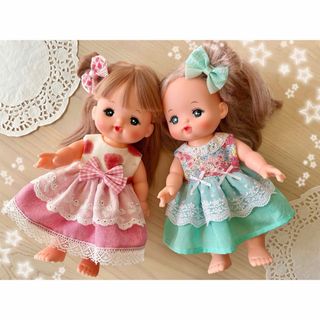 メルちゃん　ソランちゃん　ハンドメイド服　ワンピースセット(人形)