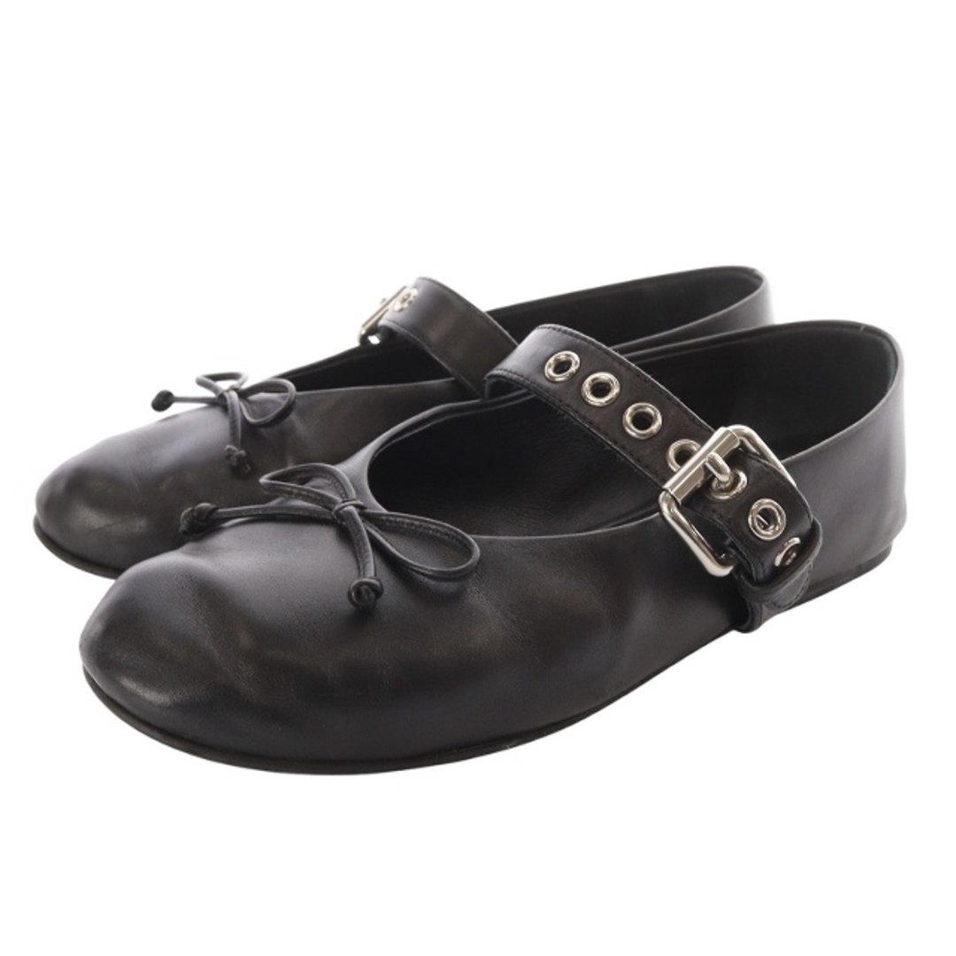 MIU MIU - ミュウミュウ レザー バレリーナ バレエシューズ 35.5 MIU MIU - ミュウミュウ レザー バレリーナ バレエシューズ 35.5