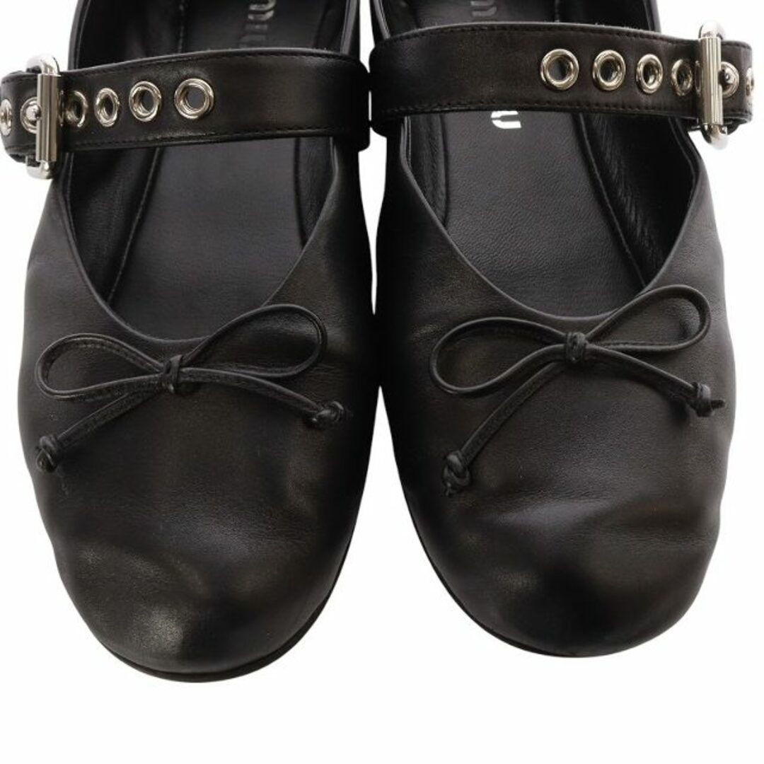 MIU MIU - ミュウミュウ レザー バレリーナ バレエシューズ 35.5 MIU MIU - ミュウミュウ レザー バレリーナ バレエシューズ 35.5