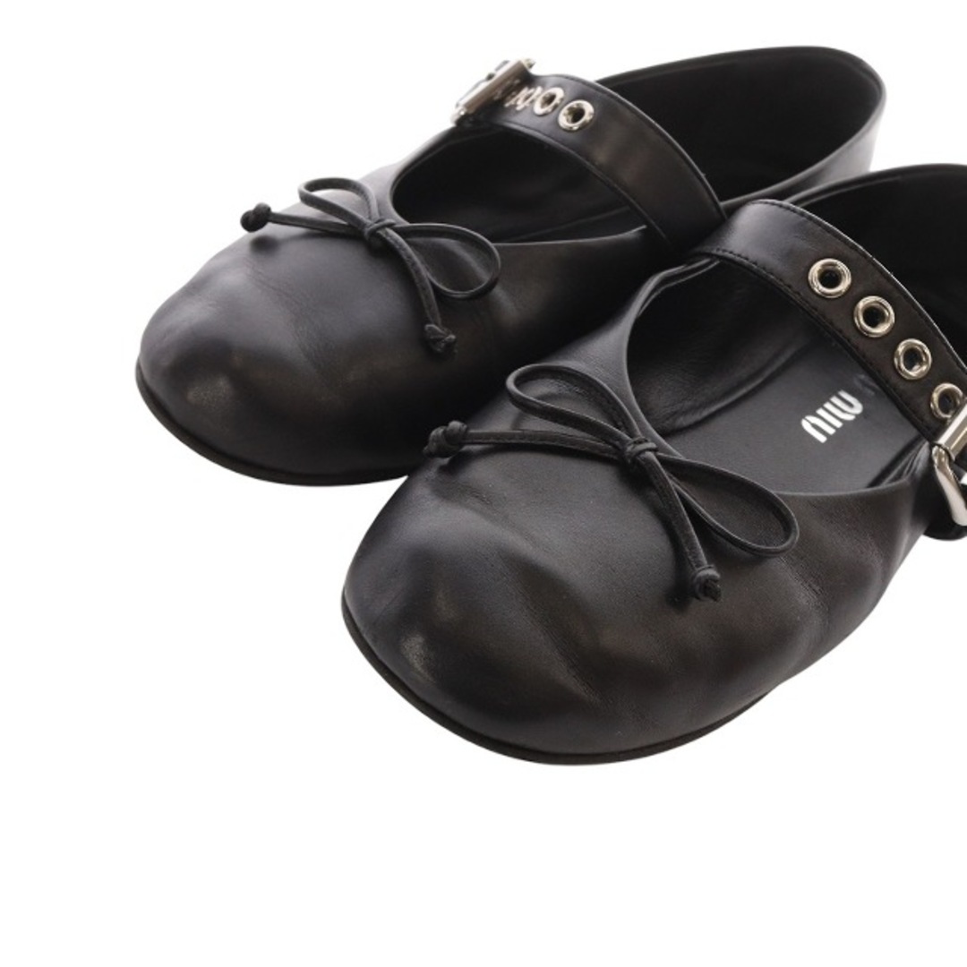 MIU MIU - ミュウミュウ レザー バレリーナ バレエシューズ 35.5 MIU MIU - ミュウミュウ レザー バレリーナ バレエシューズ 35.5