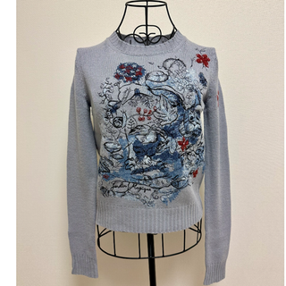 Christian Dior(ニット/セーター ・ ブルー・ネイビー/青色系 Christian Dior(ニット/セーター ・ ブルー・ネイビー/青色系