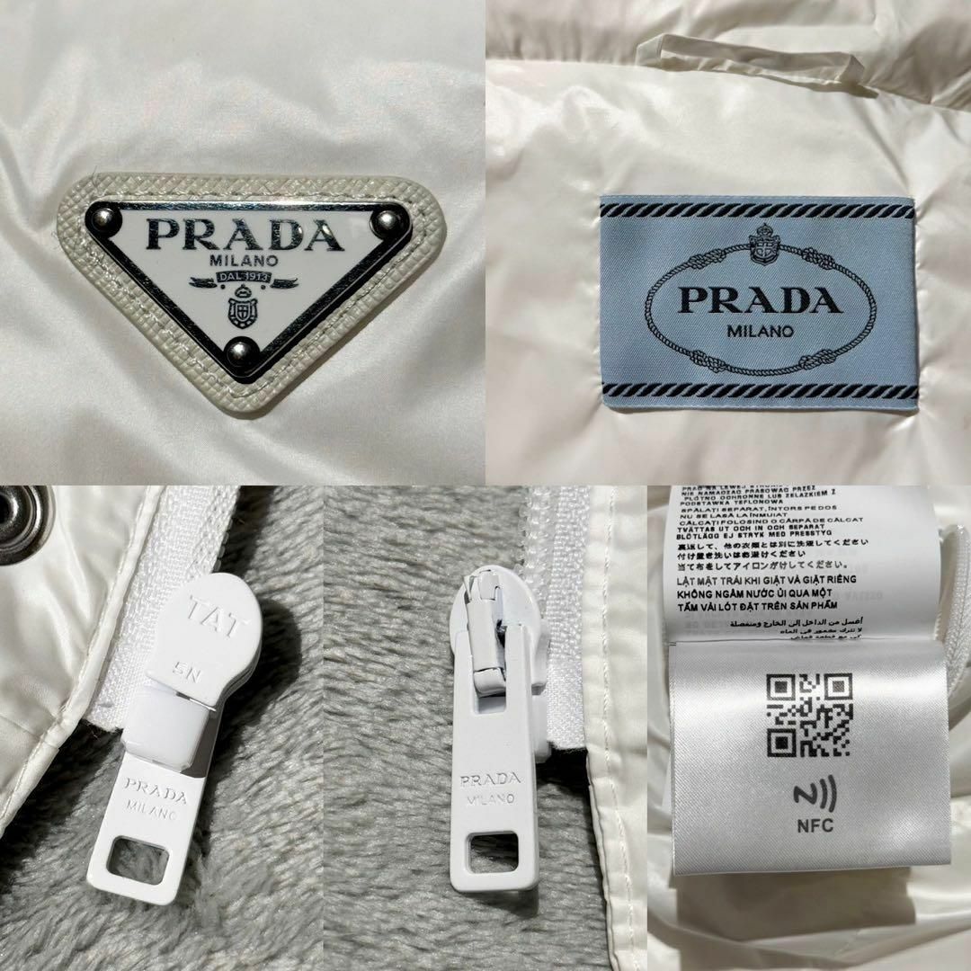 PRADA - XL相当☆プラダ 三角ロゴ クロップド ダウンジャケット PRADA - XL相当☆プラダ 三角ロゴ クロップド ダウンジャケット