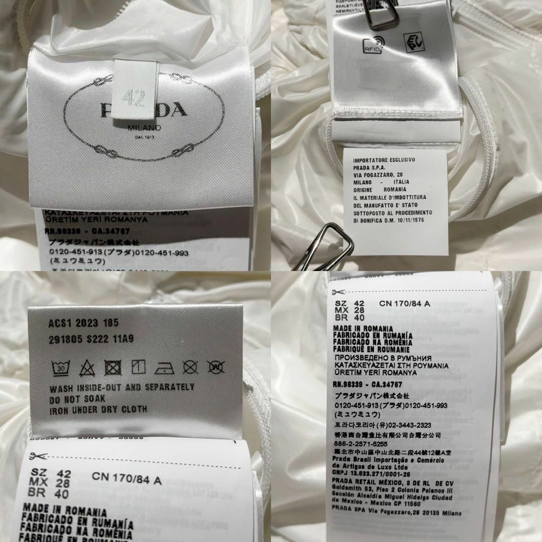PRADA - XL相当☆プラダ 三角ロゴ クロップド ダウンジャケット PRADA - XL相当☆プラダ 三角ロゴ クロップド ダウンジャケット