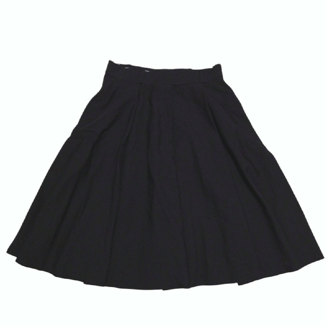 Christian Dior(クリスチャンディオール)の美品　クリスチャンディオール　プレタポルテ　フレアスカート　Lサイズ　ブラック レディースのスカート(ひざ丈スカート)の商品写真