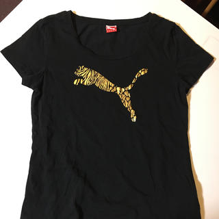 プーマ(PUMA)ののんちゃん様専用  プーマＴシャツ黒 Lサイズ(Tシャツ(半袖/袖なし))