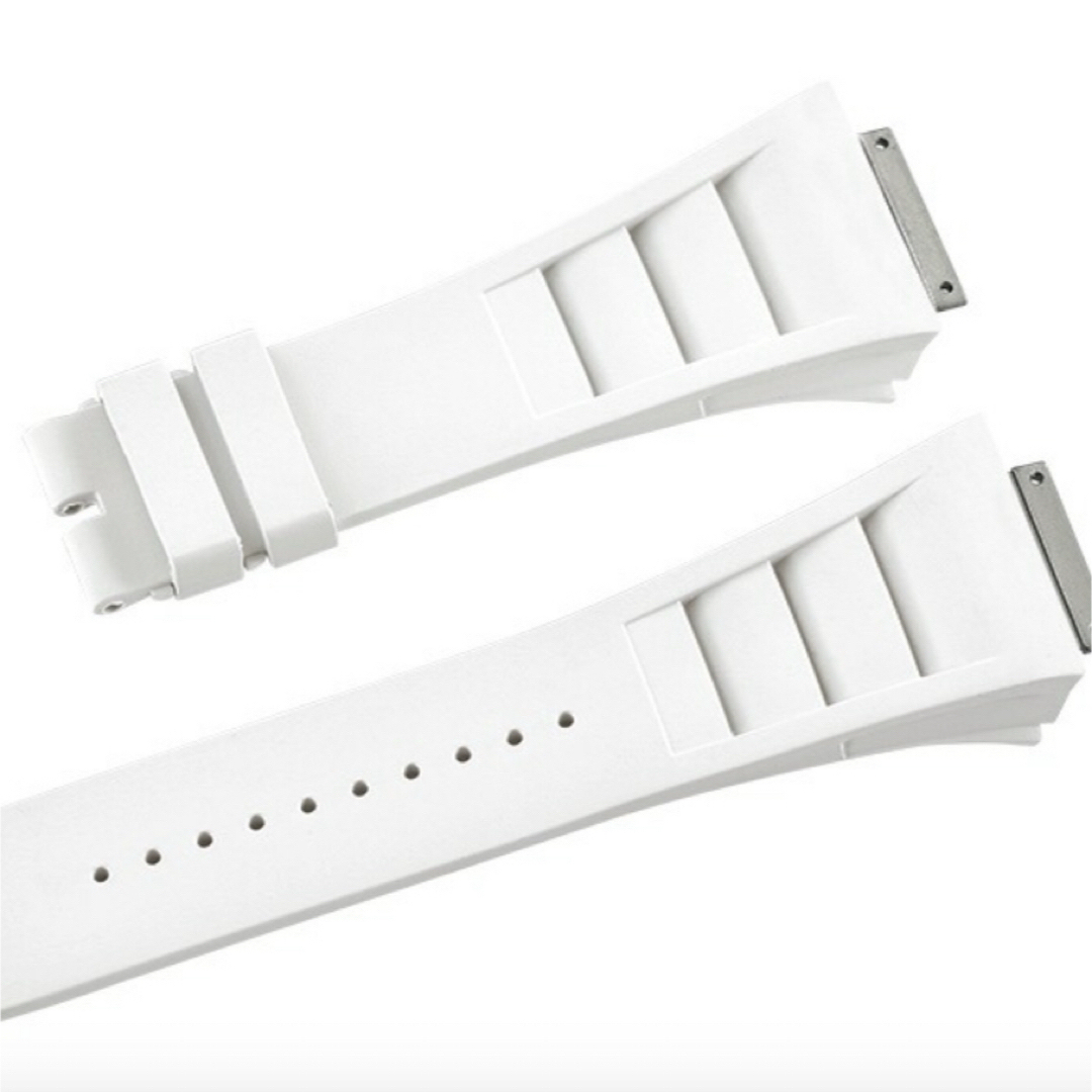 美品 リシャールミル用 ホワイト ラバーベルト 美品 リシャールミル用 ホワイト ラバーベルト