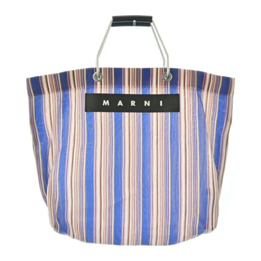 MARNI - MARNI マルニ トートバッグ - 白x青x茶等(ストライプ) 【古着】【中古】