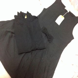 ザラ(ZARA)の♡ZARA♡新品タグ付リボンドットOP♡(ミニワンピース)