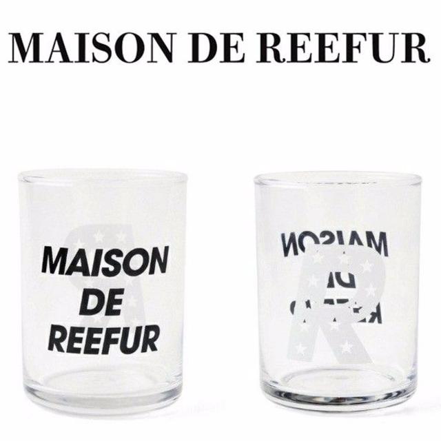 Maison de Reefur(メゾンドリーファー)の★新品★ MAISON DE REEFUR ロゴプリント グラス 梨花 キッズ インテリア/住まい/日用品のキッチン/食器(グラス/カップ)の商品写真