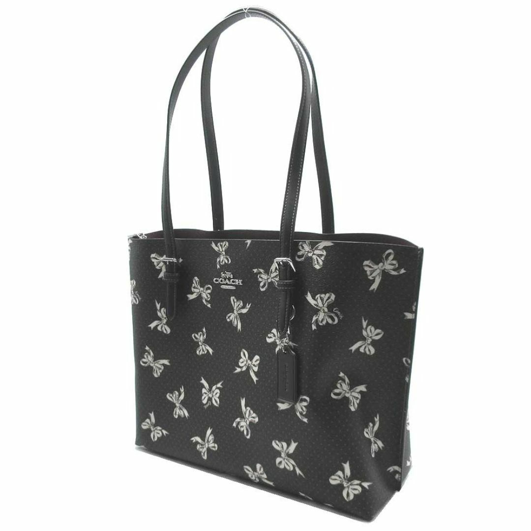 COACH - 【新品】コーチ バッグ トートバッグ COACH モリー ボウ リボンプリント 肩掛け A4対応 CY647 SVA47 (ブラックマルチ) アウトレット レディース mollie tote bag with bow print