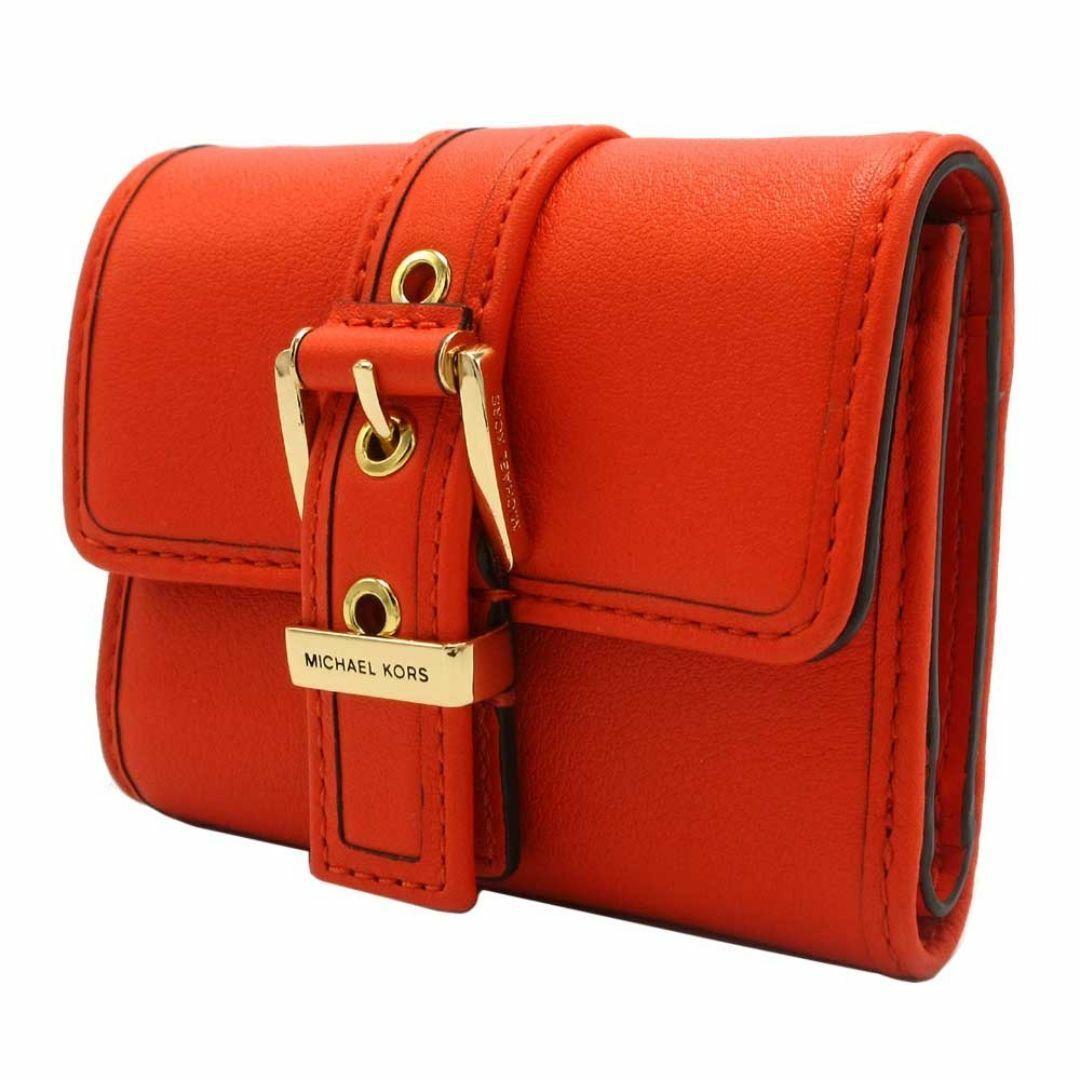 Michael Kors 三つ折り財布 赤/ベージュ(クーポン】マイケル Michael Kors 三つ折り財布 赤/ベージュ(クーポン】マイケル