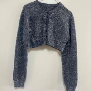 グレイル(GRL)のGRL  ラメクロップド丈カーディガン(カーディガン)
