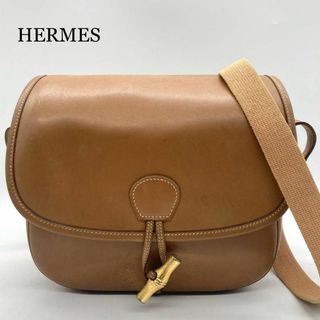 HERMES - HERMES メッセンジャーバッグ キャメル レザー HERMES - HERMES メッセンジャーバッグ キャメル レザー